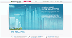 Desktop Screenshot of business.awardwallet.com